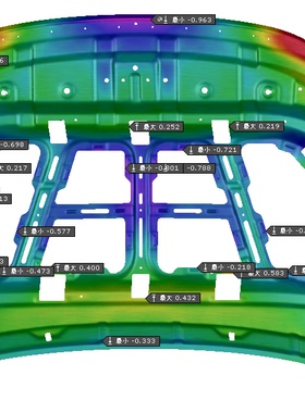 冲压模具autoform软件CAE分析成型仿真回弹回弹补偿钣金展开模具