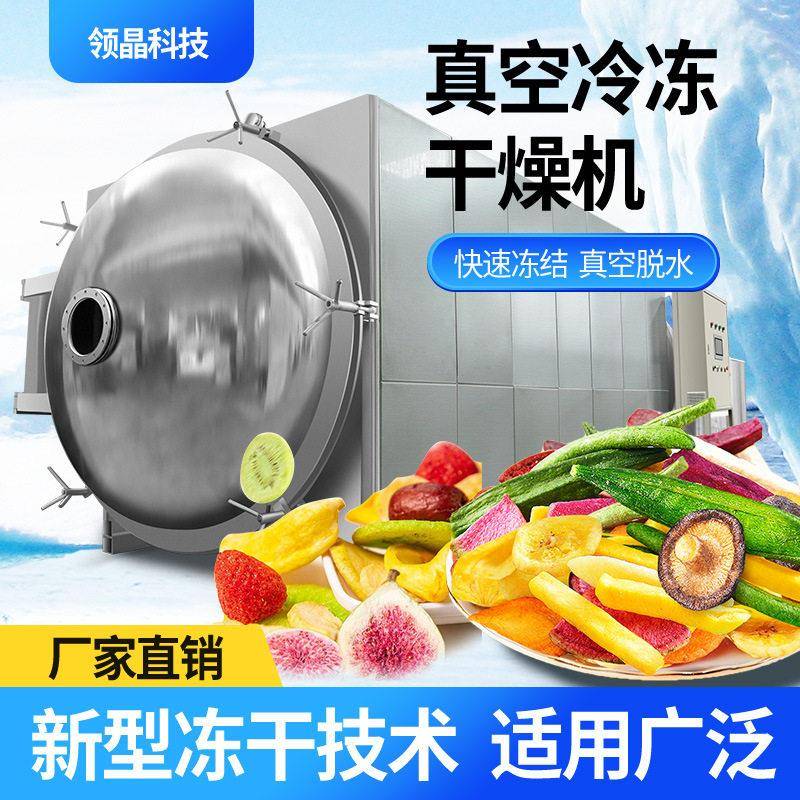 广东晶华真空冷冻干燥机大型低温冻干咖啡粉果蔬脆滋补品商用厂家