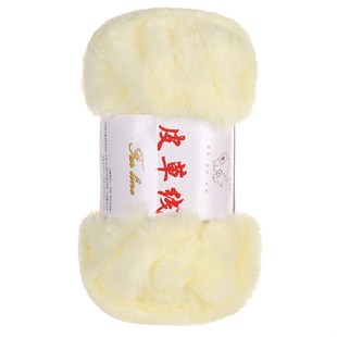 冬季羽毛纱手工编织仿皮草线貂绒线iy外套围巾围脖手套线