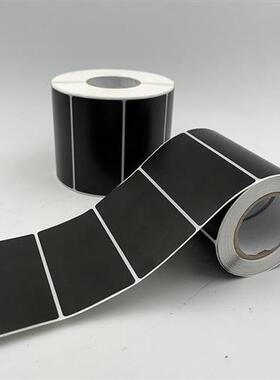 黑色合成纸pp防水撕不烂不干胶30 40 50 60 70 100条形码标签纸