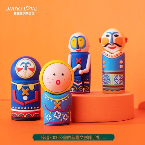 新疆草原石人手办摆件盲盒