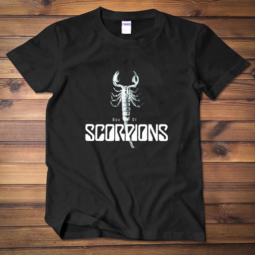 新款摇滚乐队T恤 Scorpions蝎子乐队男女款大码宽松短袖T恤衫衣服
