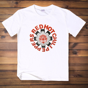 Chili Hot Peppers RHCP红辣椒短袖 男女宽松 摇滚乐队 t恤衫 Red