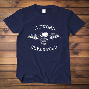七级炼狱 Avenged Sevenfold 摇滚重金属乐队男女纯棉宽松衣服