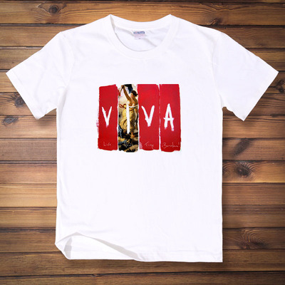 酷玩乐队 Coldplay Viva la vida纯棉短袖t恤封面专辑男女装半袖