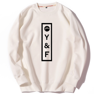 乐队演唱会男女冬季加绒圆领卫衣