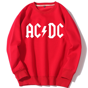 男女款 欧美摇滚乐队 圆领卫衣 情侣装 春秋冬套头圆领卫衣 ACDC