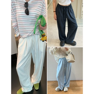 百搭亲肤直筒阔腿休闲裤 超舒适肤感水洗奶芙裤 百搭神裤 MoreLess