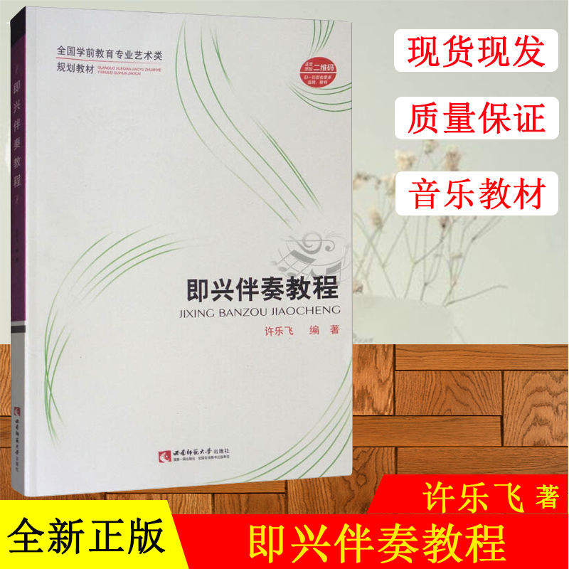 正版现货  即兴伴奏教程 许乐飞著 儿童带旋律钢琴即兴伴奏曲谱教程书 西南师范大学出版 即兴伴奏歌曲大全