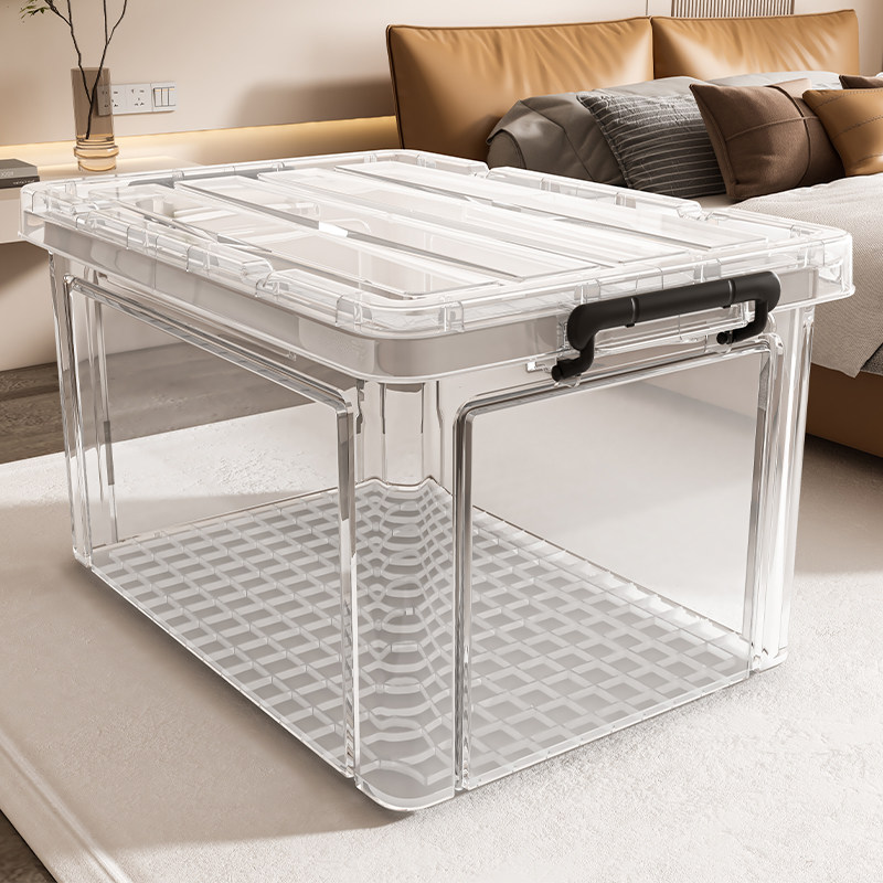 透明衣服收纳箱整理箱子大容量超大玩具盒塑料储物箱杂物盒收纳筐 - 阿诺欣旗舰店出品