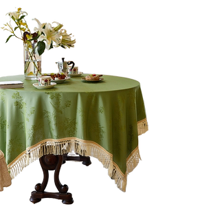 【孤品35折】蜡笔派|梅兰竹菊|春色满园桌布中式客厅餐桌盖布A