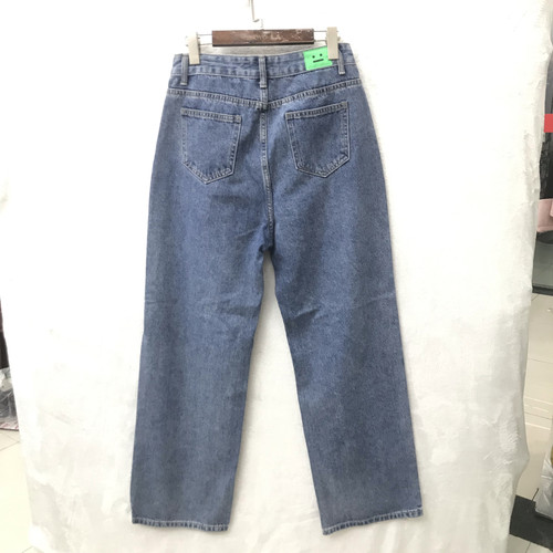 AONE时尚牛仔长裤烟管裤阔腿裤女裤子大码胖妹