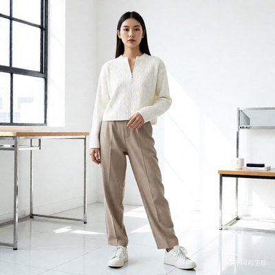 42.1绵羊毛42.9锦纶9.1其他5.9山羊绒拉链羊毛衣外套22169