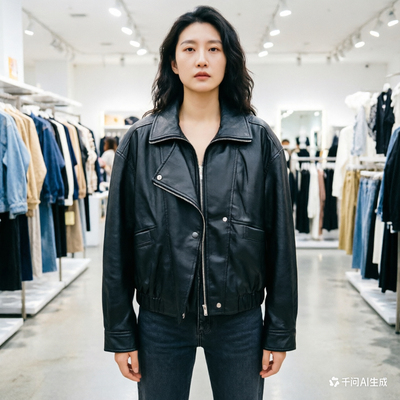 皮衣外套女短款宽松春秋新款韩版帅气机车皮夹克休闲女装潮11033