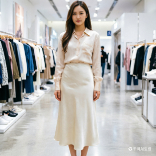 百搭显瘦珠光半身裙女设计感裙子in半身裙9101 时尚 2026春季 新款