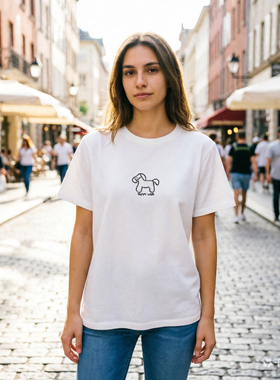 2026春季新款时尚百搭显瘦短袖T恤女上衣潮小马6083