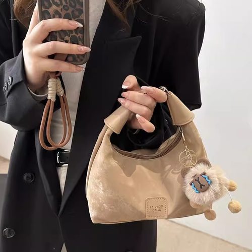 手提包赫雅磨砂单肩纯色时尚小