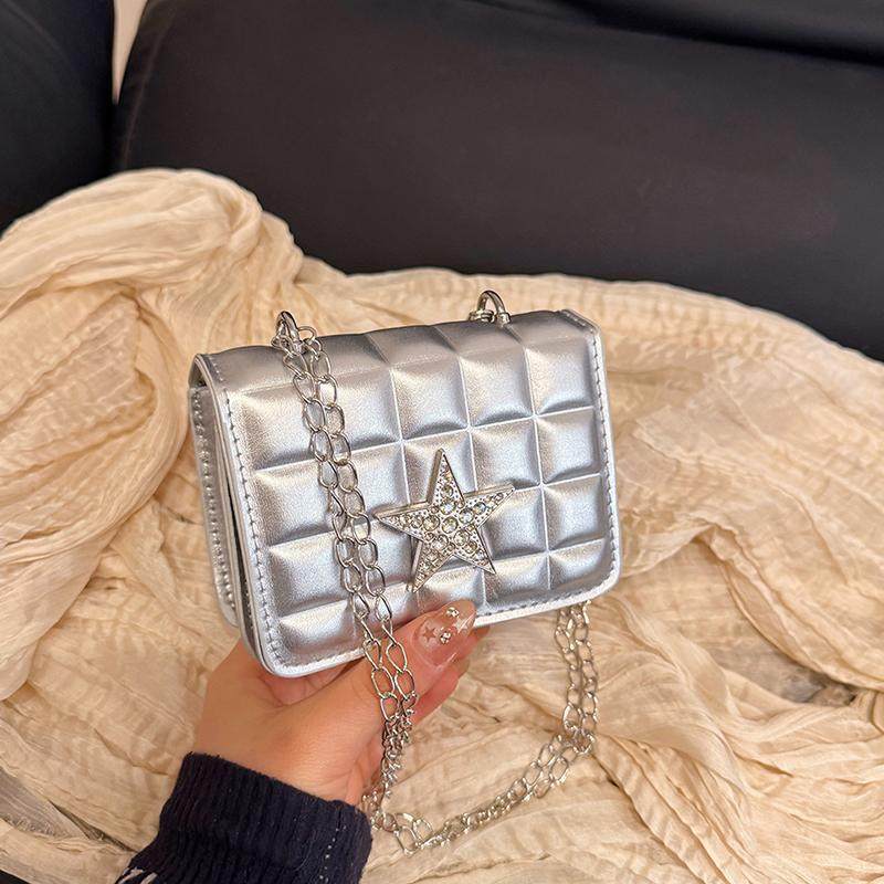 高级感菱格链条包包女士2025新款春夏时尚小香风小方包百搭斜挎包,箱包皮具/热销女包/男包,小方包,淘宝优惠券,粉丝福利购,淘宝优惠卷