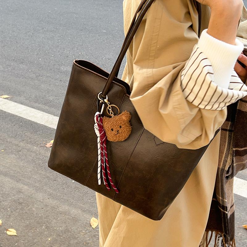 车缝线托特包赫雅流行质感大容量