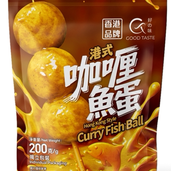 好栈好之味港式咖喱鱼蛋方便速食包装美食健康熟食美味港式鱼丸版