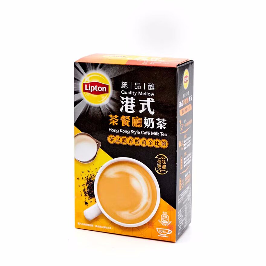 香港 立頓Lipton 絕品醇台港式茶餐厅奶茶10片裝190克 下午茶饮品