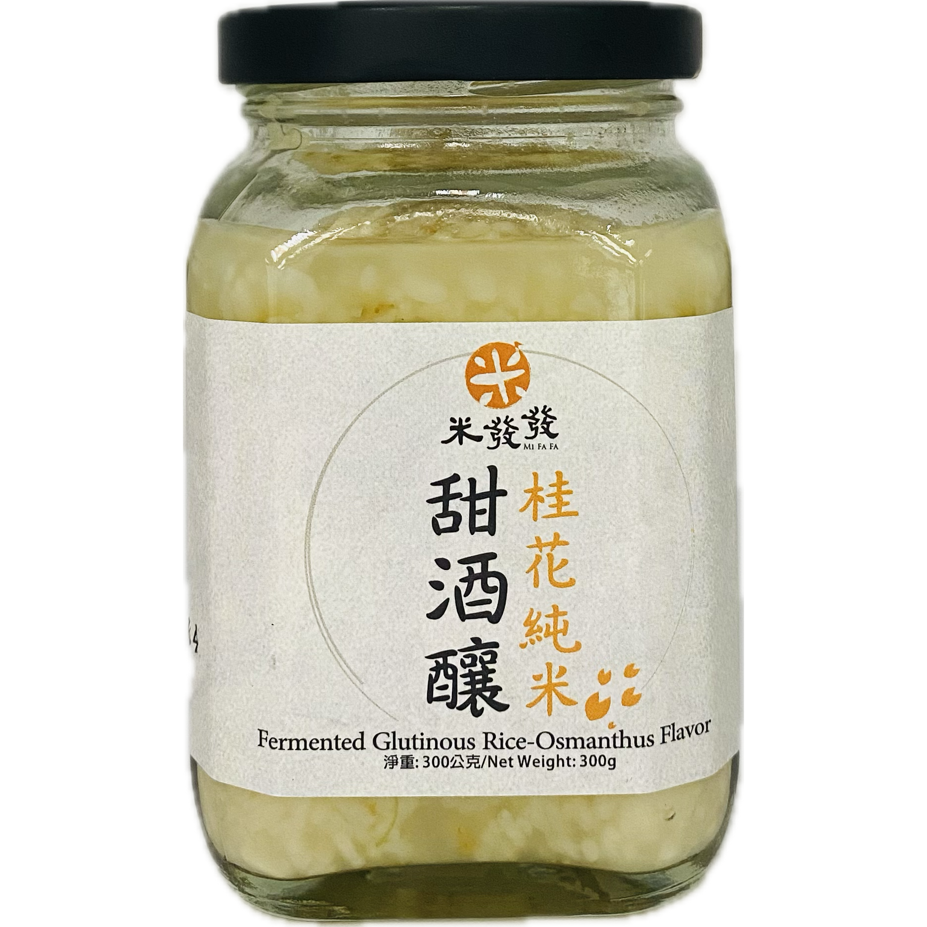 米发发 香港进口自然天然有机酿造桂花纯米甜酒酿甜水糖水300克版