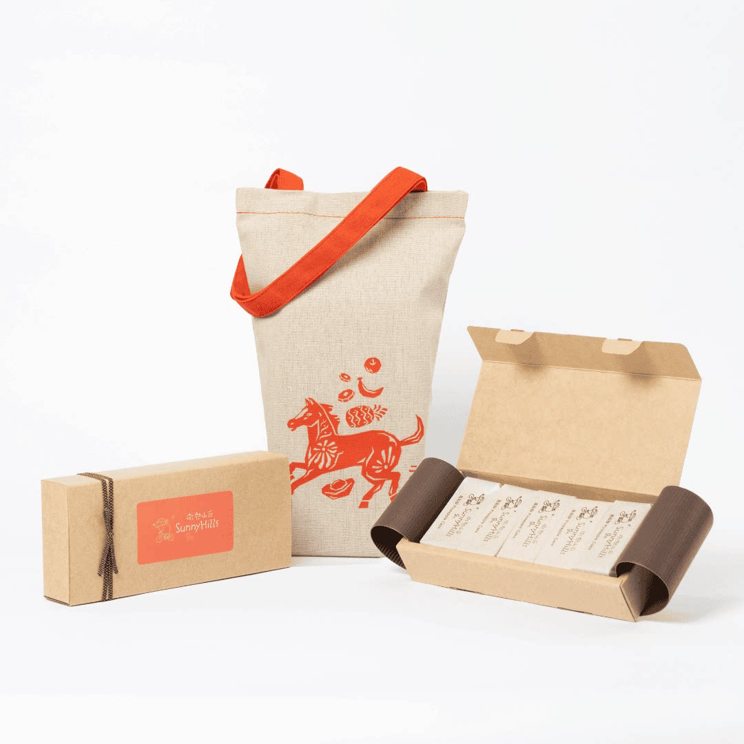 微热山丘  贺年食品5件装凤梨酥含新春马布袋250克年货新中式糕点