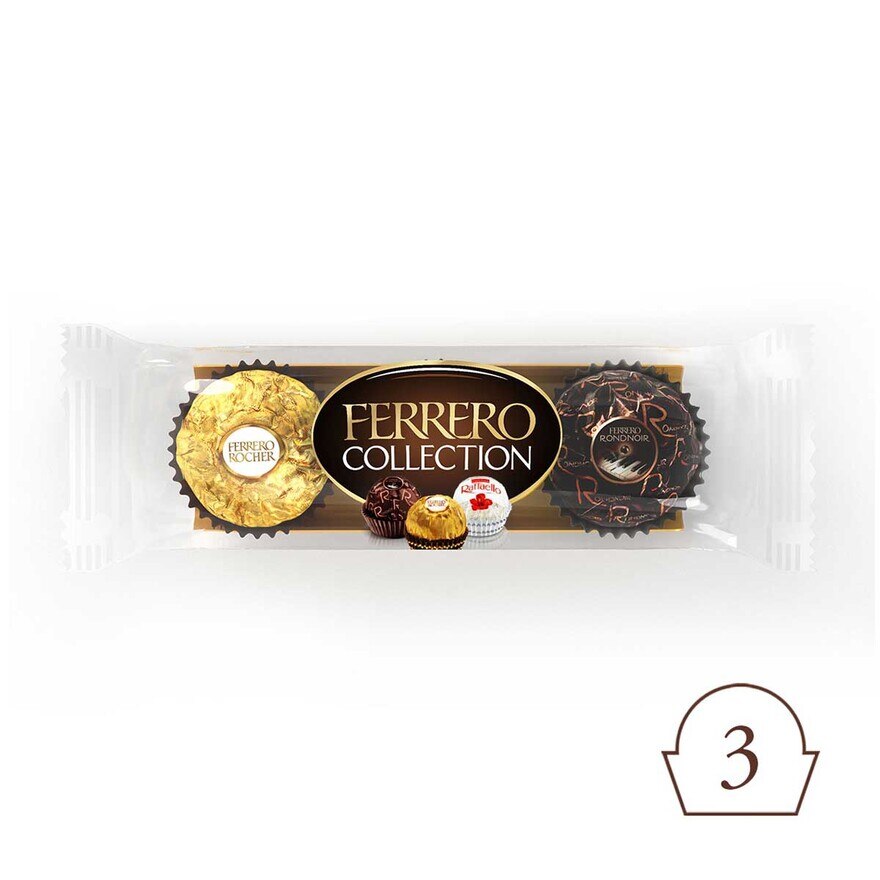 Rocher费列罗FERRERO ROCHER臻品朱古力及甜点３粒装32.4克巧克力