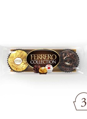 Rocher费列罗FERRERO ROCHER臻品朱古力及甜点３粒装32.4克巧克力