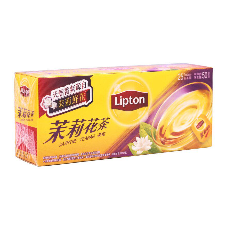 立顿中国茉莉花茶茶包25片装