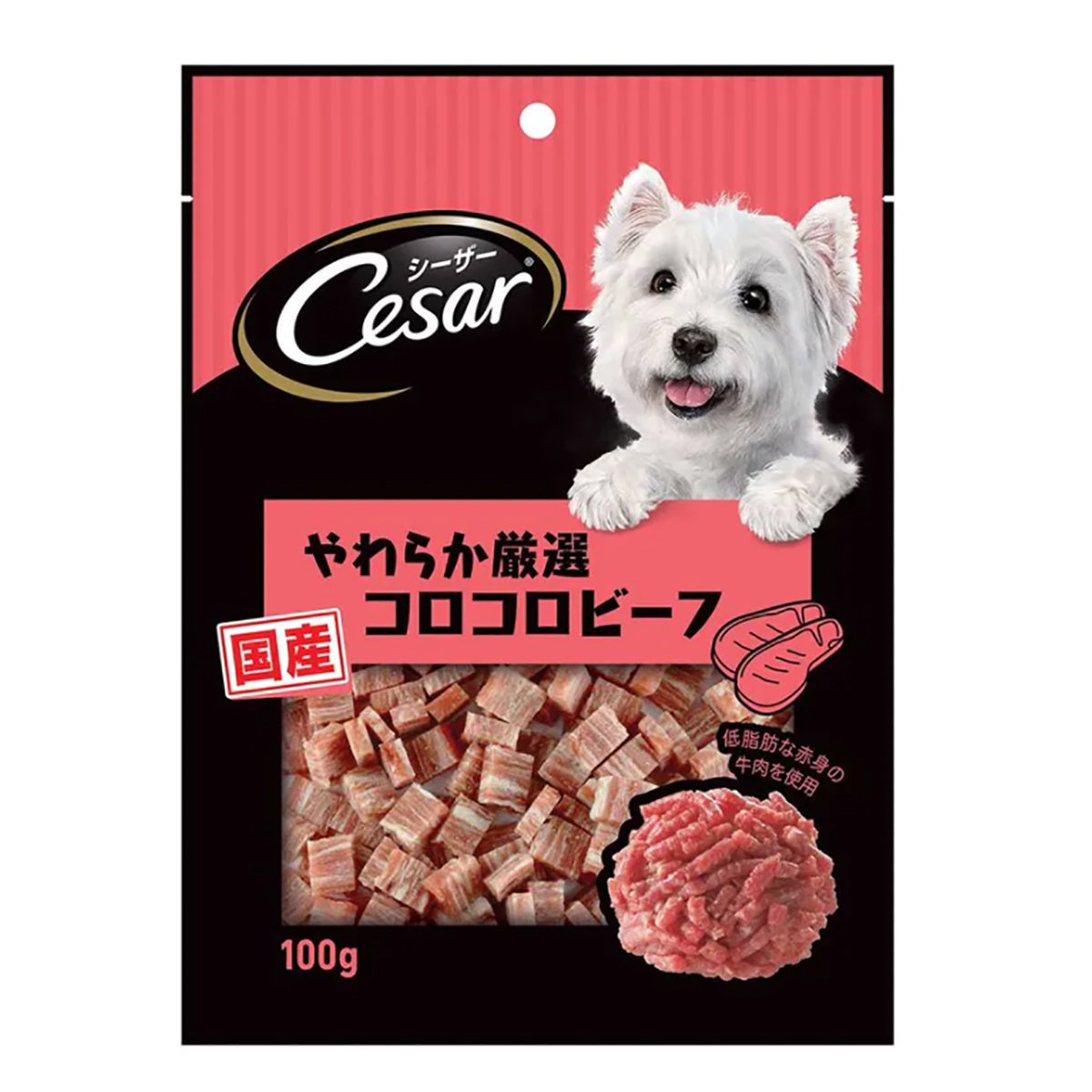 日本 西莎 - 原风味主厨精选香嫩牛肉粒狗小食 100克 -宠物狗狗粮
