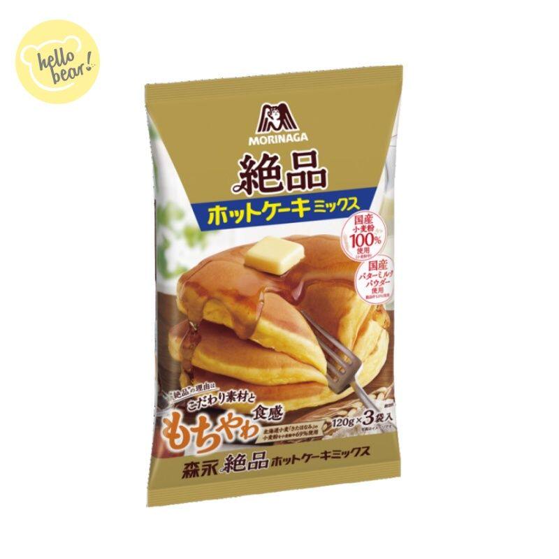 进口版森永绝品班戟粉120gx3袋预拌粉加热即食烘焙原料袋装蛋糕粉