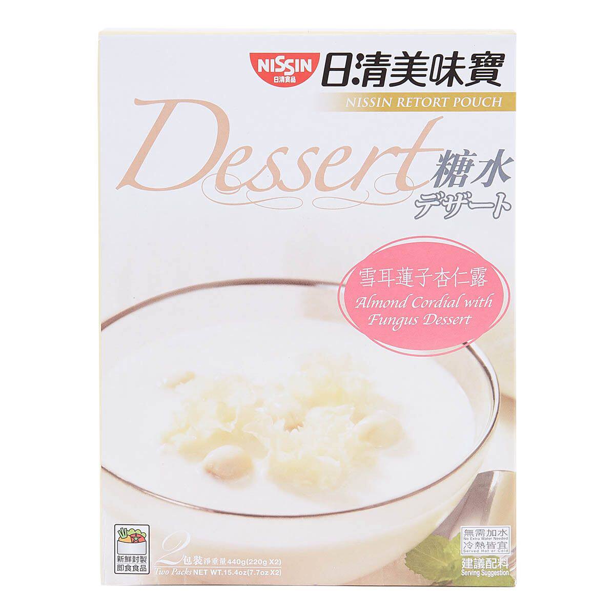 日清 香港进口雪耳莲子杏仁露营养简单早餐加热即食甜点糖水440克