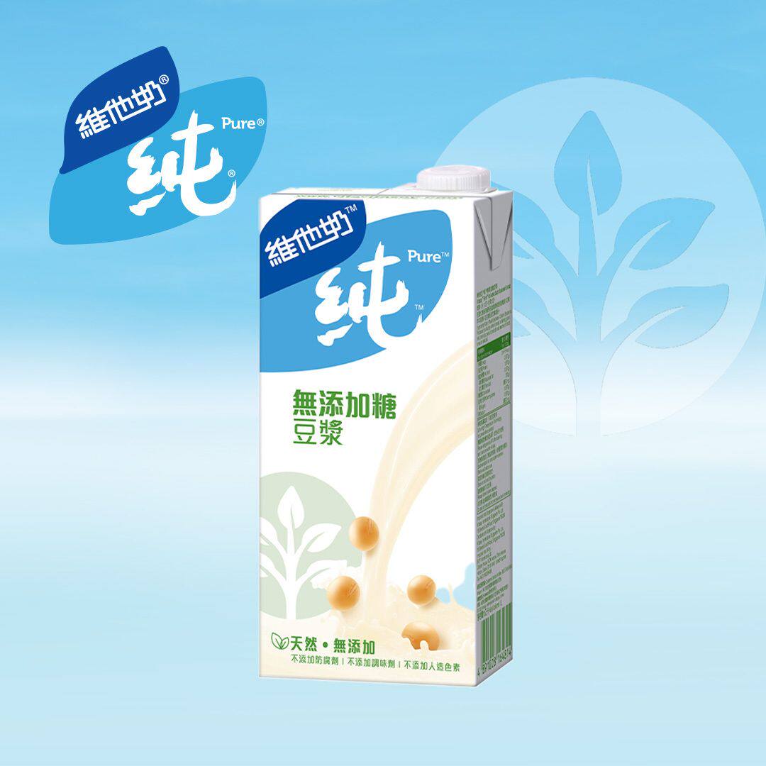 维他奶-纯无添加糖豆浆1L装