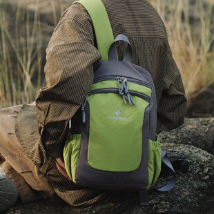 户外轻便休闲健身运动登山包男款撞色小型双肩包女大学生游玩背包