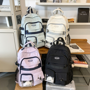 大容量上学痛包书包初中生男生小学生六年级背包新款多口袋双肩包