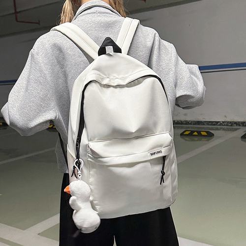 书包女大学生上课包户外徒步登山翻盖双肩包女逛街旅行通勤背包女