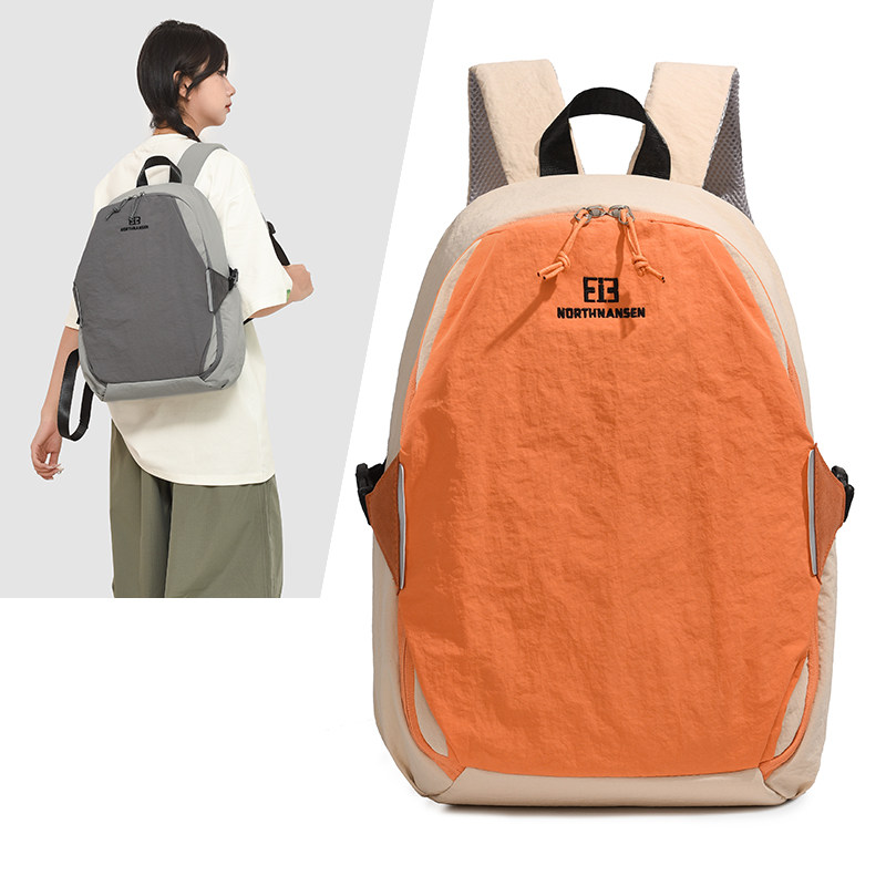 日常通勤轻便出行电脑包双肩包时尚简约旅行包休闲撞色大学生书包