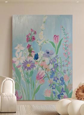 奶油风繁花绮梦手绘油画