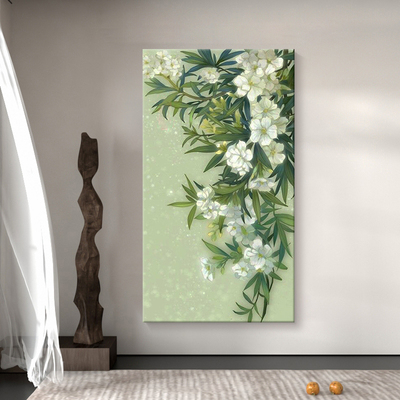 奶油风海棠花纯手绘油画