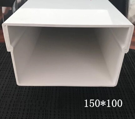 特种加厚PVC线槽150×100mm塑料桥架线槽明装电线线槽板墙面美化