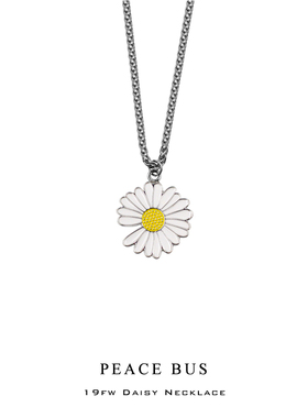 GD权志龙同款雏菊花朵项链ins小众男女个性嘻哈百搭太阳花吊坠潮