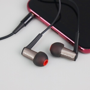 日本pioneer/先锋有线耳机5.8mm微动圈HIFI高音质低音不炸高音甜