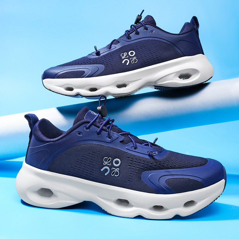 正品新款跑步鞋男轻便减震休闲马拉松网面透气情侣运动鞋