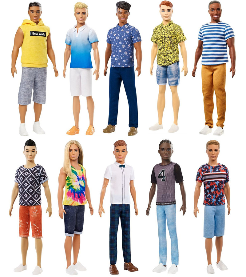 美国正品 Barbie Fashionistas 芭比娃娃公主男友 肯 时尚达人