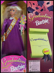 Barbie Graduation 1997 毕业生 甜美开口笑 芭比娃娃