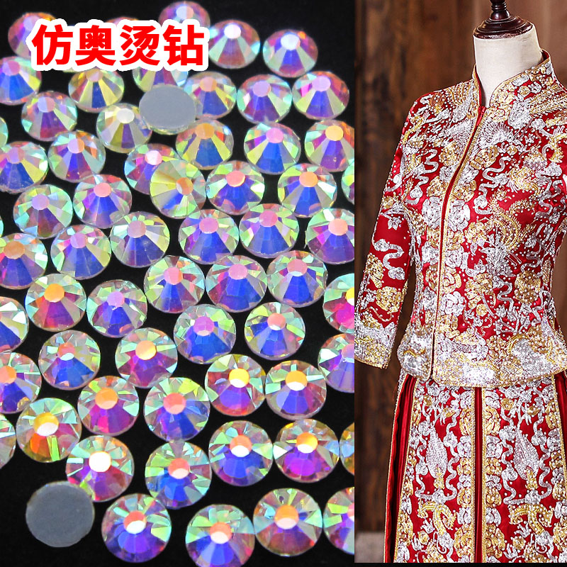 diy美甲幻彩秀禾服平底钻