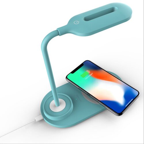 led手机无线充电触摸调光台灯