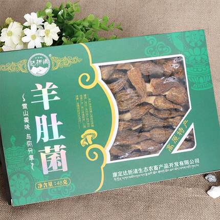 羊肚菌干货菌菇煲汤食材礼盒装送礼送长辈羊肚菌年货 48g