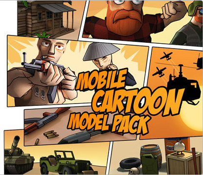 unity3d游戏模型 手机卡通模型包 Mobile Cartoon Model Pack